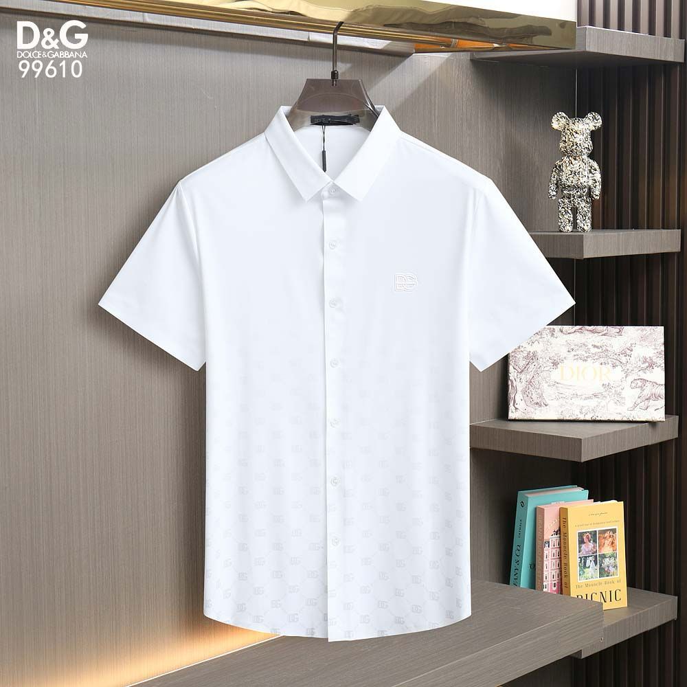 Imported  Monogram Logo  Half  Sleeve Shirt