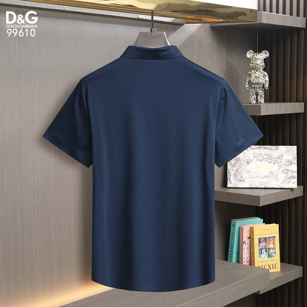 Imported  Monogram Logo  Half  Sleeve Shirt