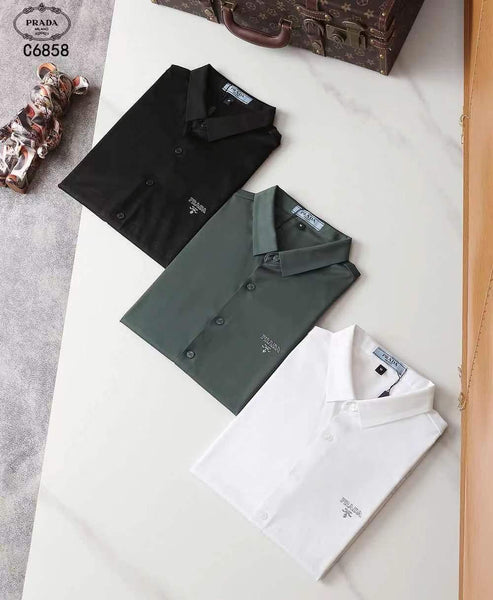 Premium Quality Monogram Logo  Half  Sleeve Shirt