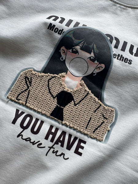 Imported Women  Regular Fit  Patched  T-shirt