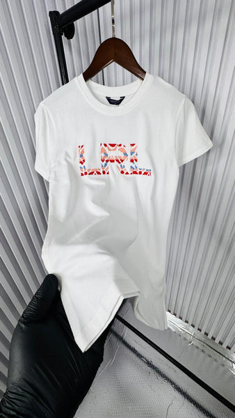 Imported  Printed Logo Regular fit  Women T-Shirt