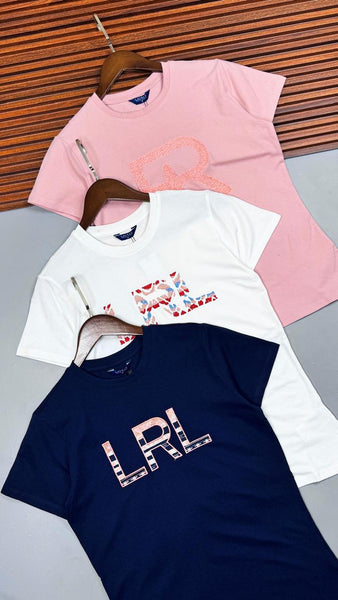 Imported  Printed Logo Regular fit  Women T-Shirt