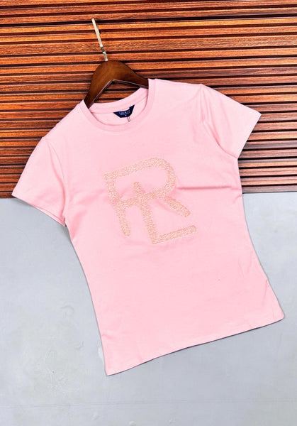 Imported  Printed Logo Regular fit  Women T-Shirt