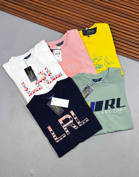 Imported  Printed Logo Regular fit  Women T-Shirt