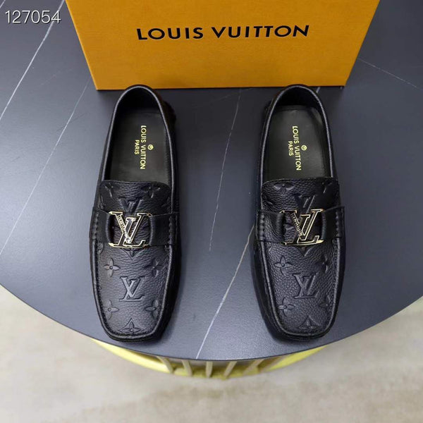 Elegant and Stylish  Branded Black Monogram Logo Loafers