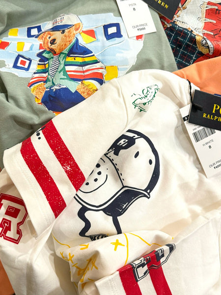 Premium Round Neck Bear Printed cotton T-shirt