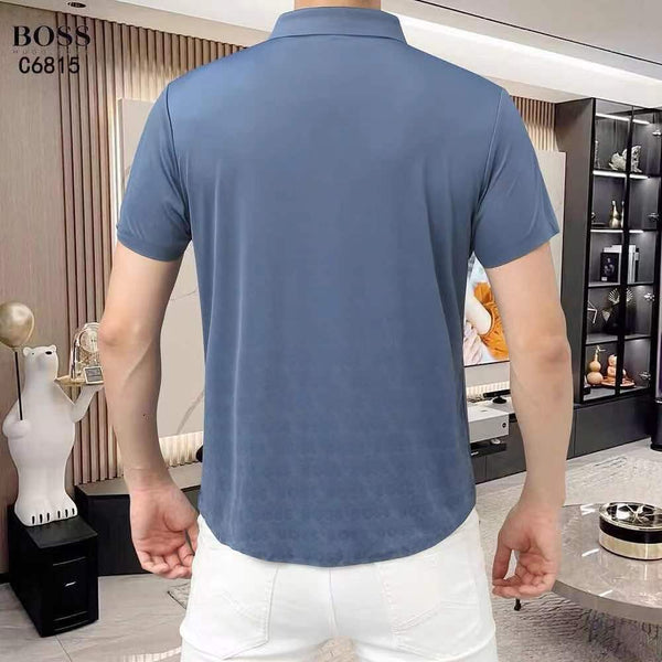 Premium Shaded Brand Signature  Half  Sleeve Shirt