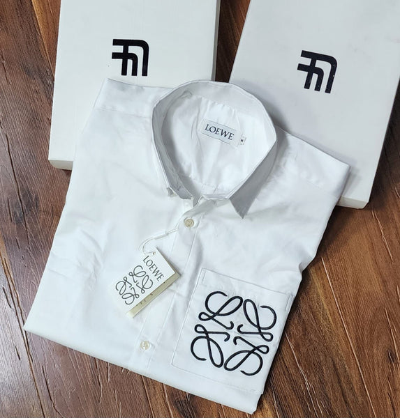 Luxury Brand Logo Embroidered Shirt