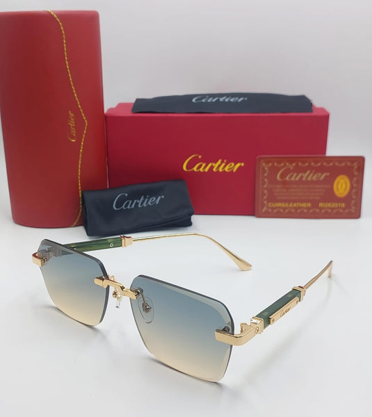 Branded Rimless Shaded Glass Sunglass For Men