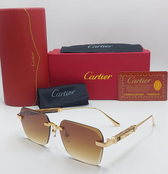 Branded Rimless Shaded Glass Sunglass For Men