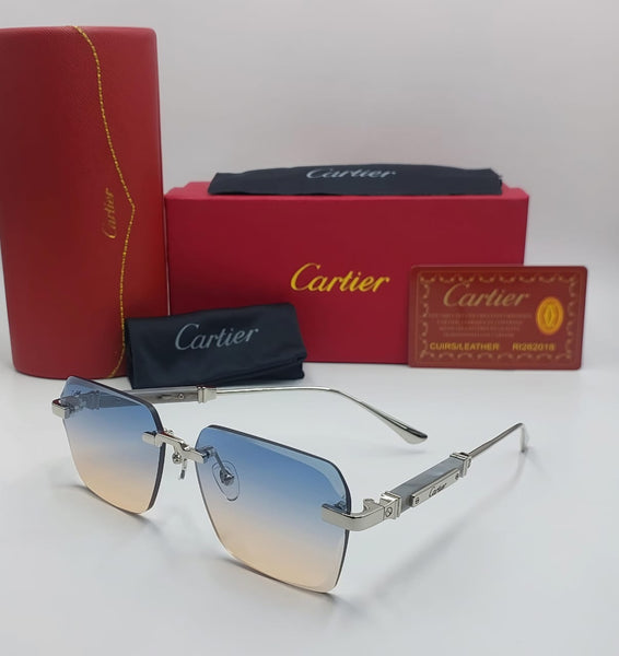 Branded Rimless Shaded Glass Sunglass For Men