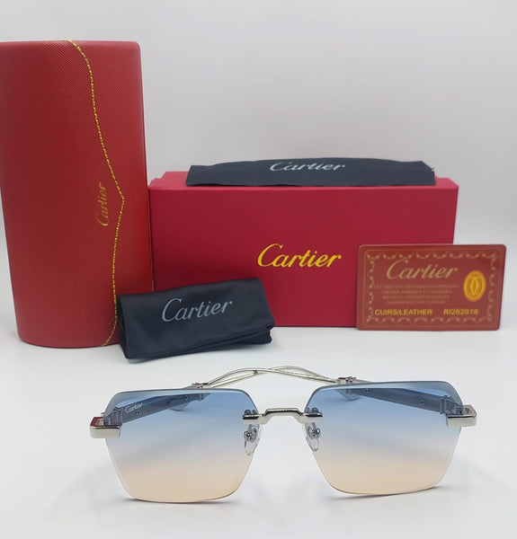 Branded Rimless Shaded Glass Sunglass For Men