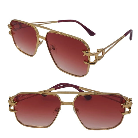 Premium Metal Frame  Sunglass With Initial Logo Men  Sunglass