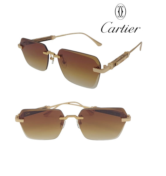 Branded Rimless Shaded Glass Sunglass For Men