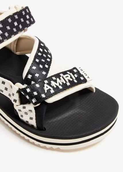 Premium Brand Black  & Off White Beach  Sandal  For Men