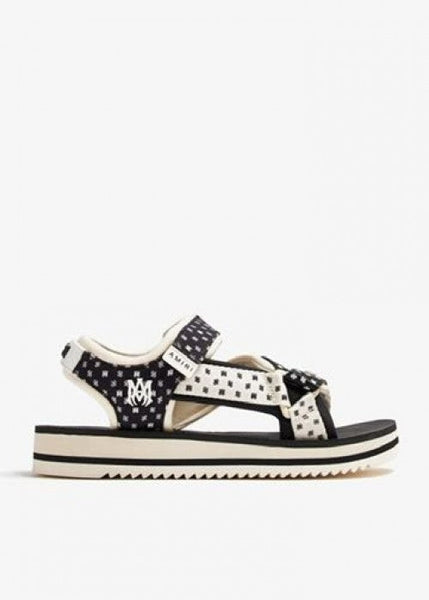 Premium Brand Black  & Off White Beach  Sandal  For Men