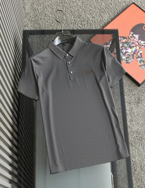 Imported Brand Embroidery  Logo Polo Collar T-shirt