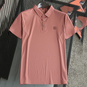 Imported Brand Embroidery  Logo Polo Collar T-shirt