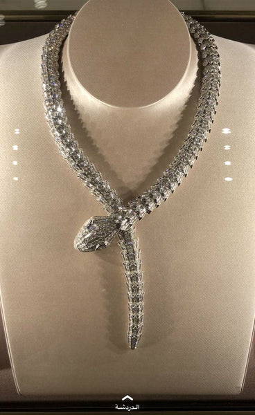 Premium Serpenti Diamond Cut Necklace For