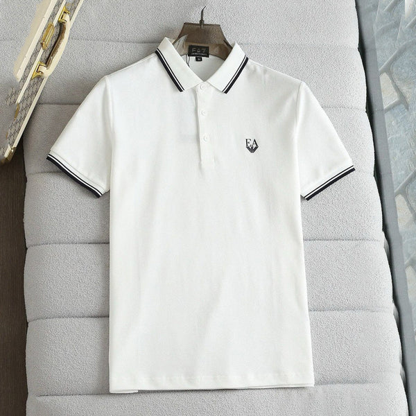 Imported Embroidery  Logo Polo Collar T-shirt