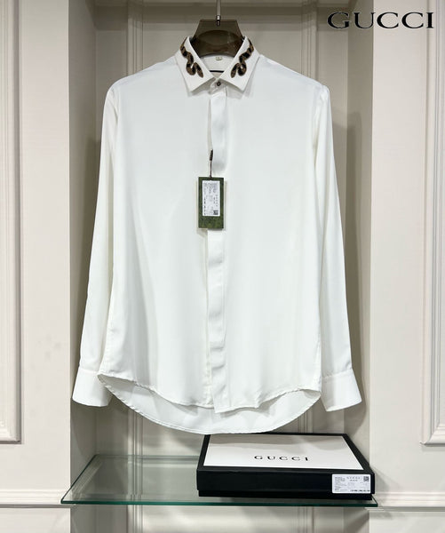 Panther Pounce Hand Embroidered Designer Shirt