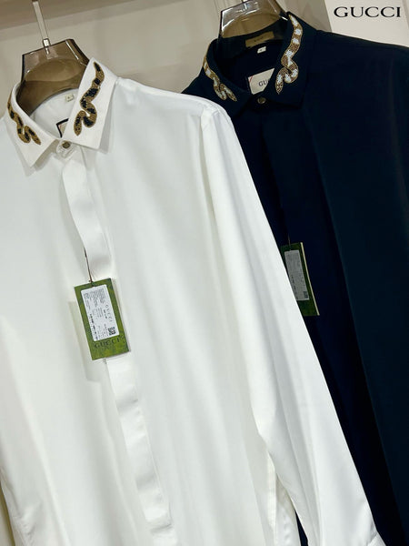 Panther Pounce Hand Embroidered Designer Shirt