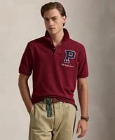 Luxury Regular Fit Logo Patch Polo T-Shirt for Men