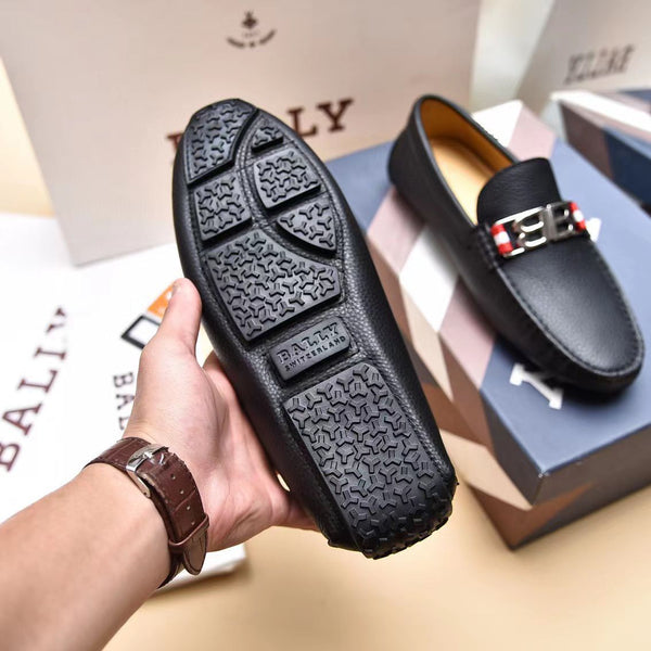 Men Premium Look Loafers with Metal Initial Logo