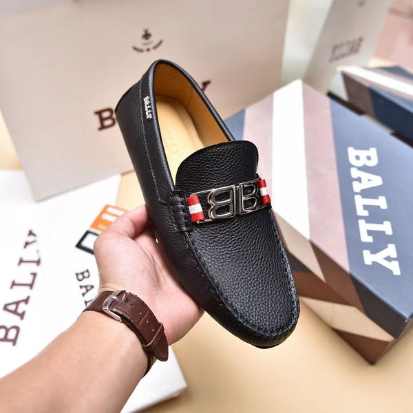 Men Premium Look Loafers with Metal Initial Logo