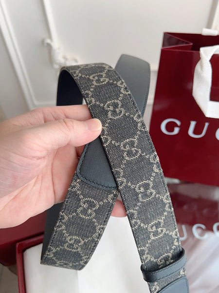 Premium Look Leather Belt With Double G Buckle
