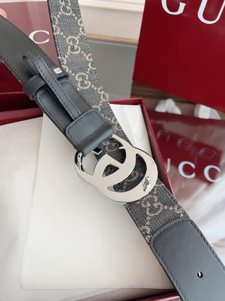 Premium Look Leather Belt With Double G Buckle