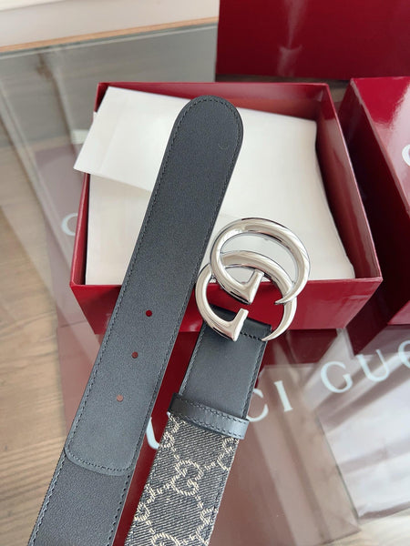 Premium Look Leather Belt With Double G Buckle