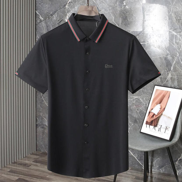 Premium Shirt with Striped Collar Elegant Casual Wear for Men
