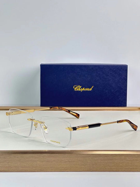 Luxury  Rimless Gold Rectangular Shape sunglass