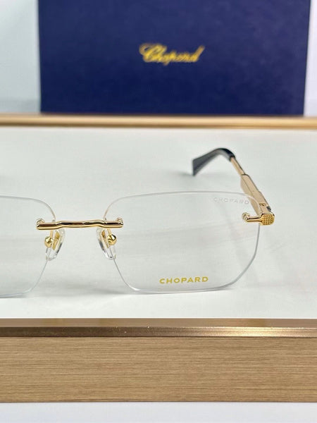 Luxury  Rimless Gold Rectangular Shape sunglass