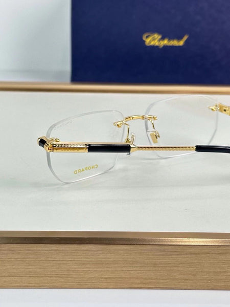 Luxury  Rimless Gold Rectangular Shape sunglass