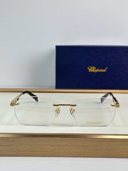Luxury  Rimless Gold Rectangular Shape sunglass