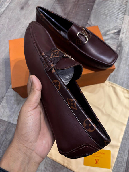 Luxury Signature Brown Leather Loafers for Men