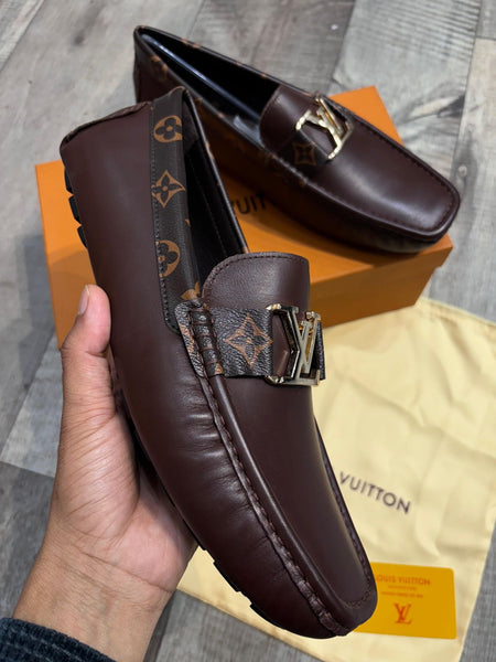 Luxury Signature Brown Leather Loafers for Men