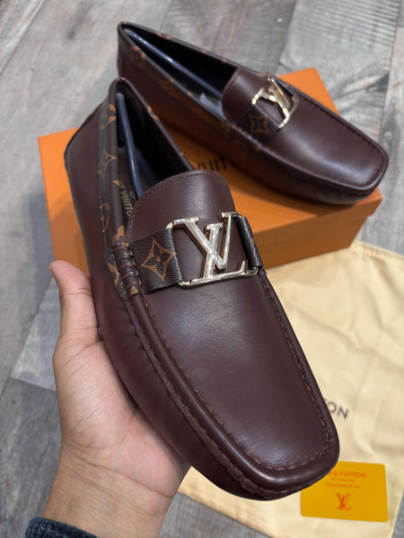 Luxury Signature Brown Leather Loafers for Men