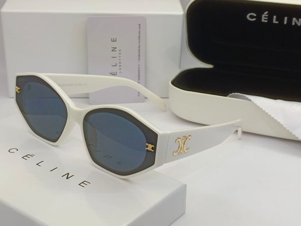Triomphe Logo Oversized  Hexagon Sunglasses for Women