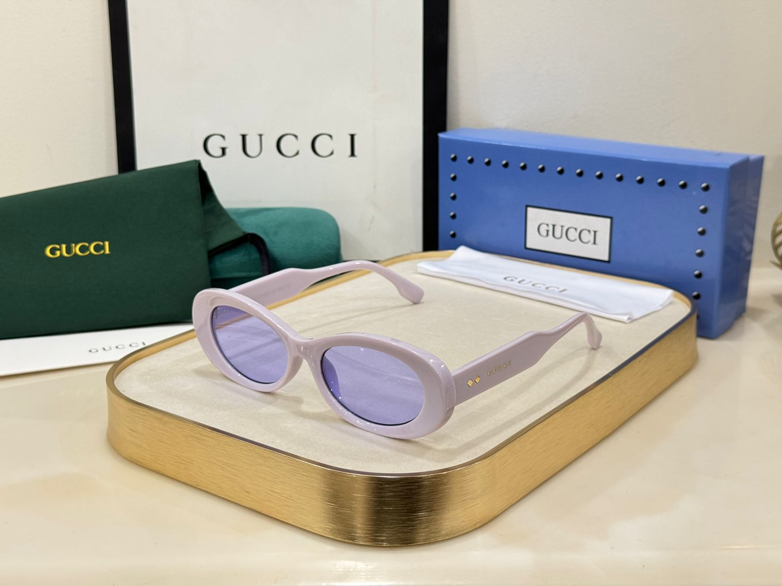 Premium  Oval Frame Designer Sunglasses for Women