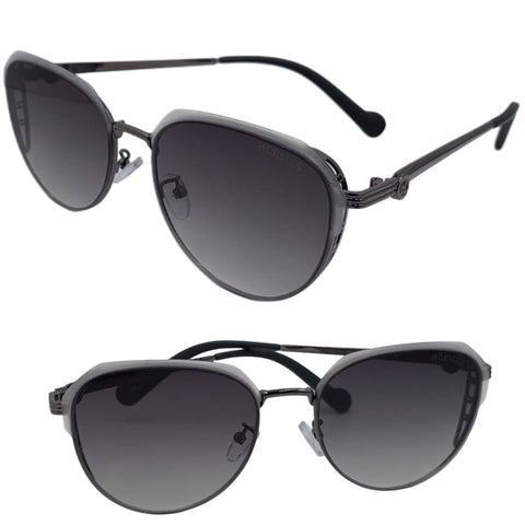 Gold Aviator Sunglasses with  Gradient Lenses for Women