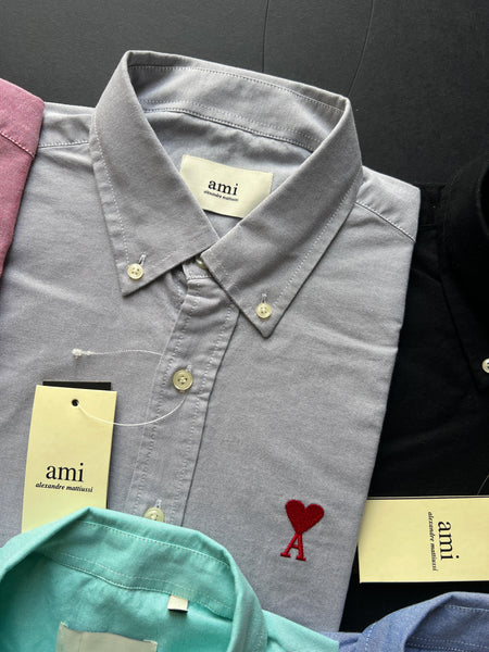 Premium Button-Down Shirts Signature Heart Logo Collection"