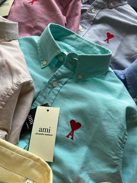 Premium Button-Down Shirts Signature Heart Logo Collection"