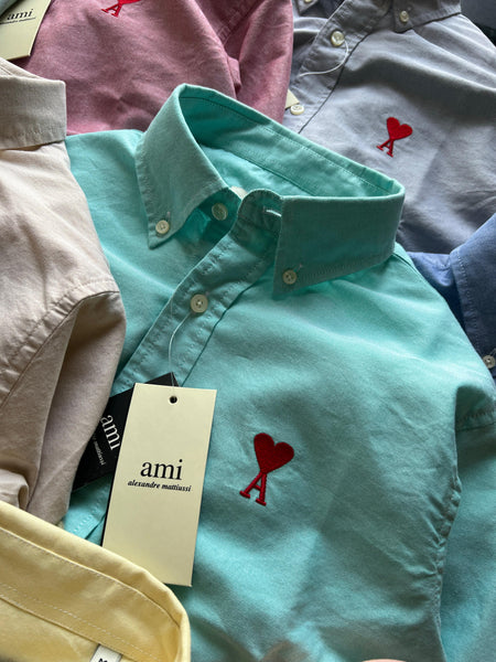 Premium Button-Down Shirts Signature Heart Logo Collection"