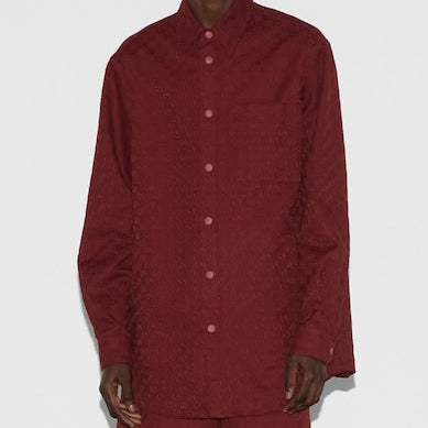 Men  Monogram Shirt – Luxury Button-Up Shirt