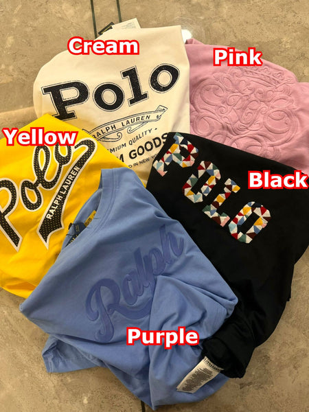 Premium  Crewneck  T-Shirt Collection  Assorted Logo Styles