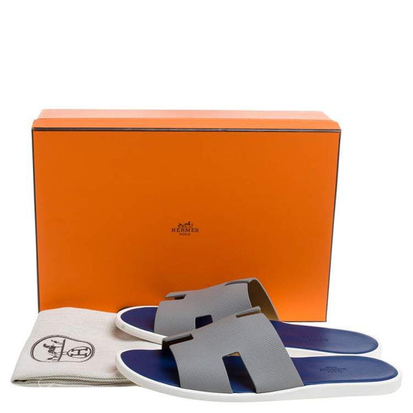 Men Contemporary Slide Sleeper – Grey & Blue Dual-Tone