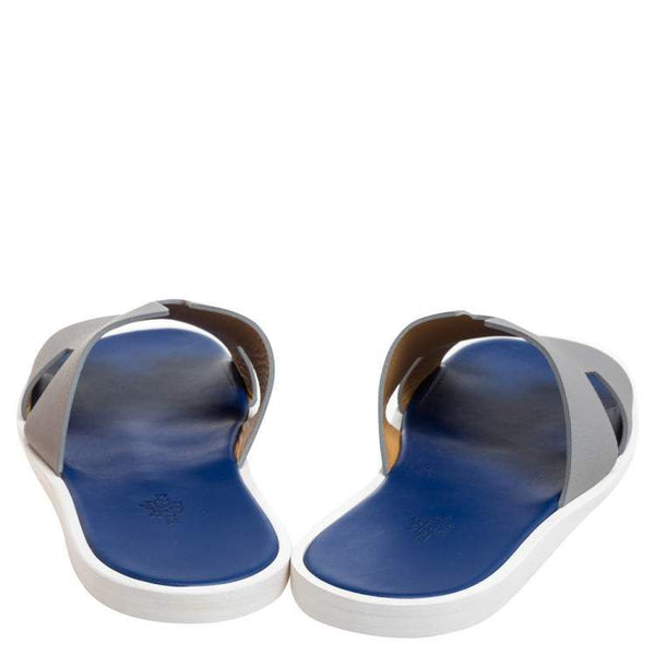 Men Contemporary Slide Sleeper – Grey & Blue Dual-Tone